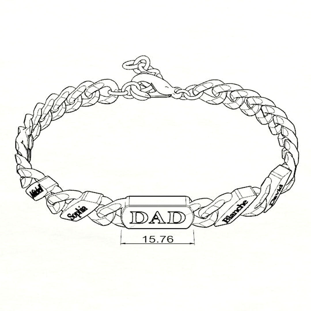 Custom Fashion Name Chain Bracelet