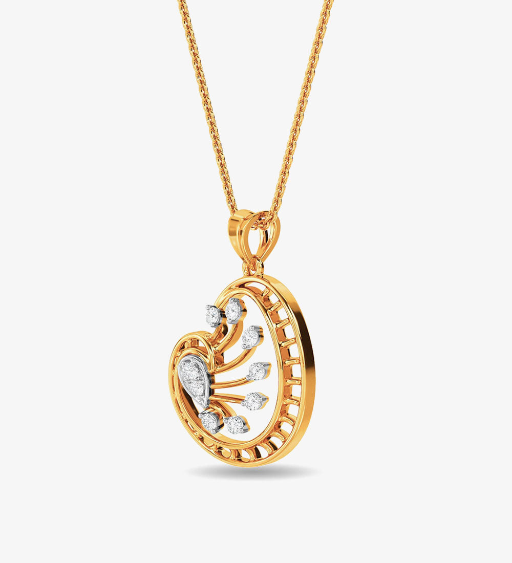 Beautiful Lohan Pendant From Kisna Yellow Gold