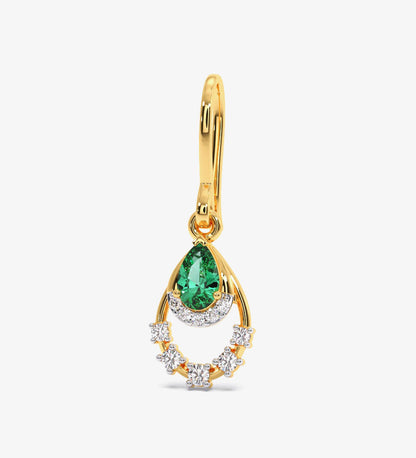 Verdant Splendour Diamond Dangle Earrings