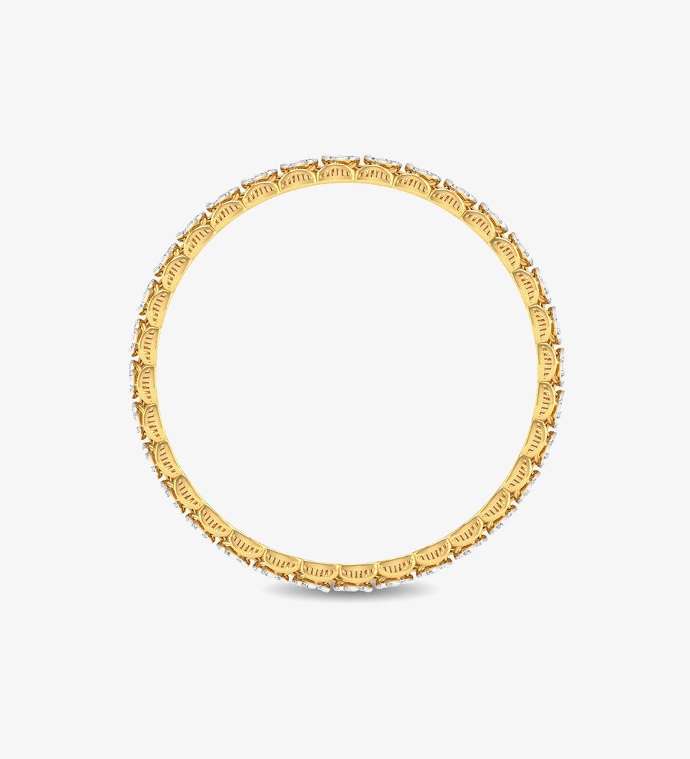 Exquisite Dual Jewel Diamond Danglers