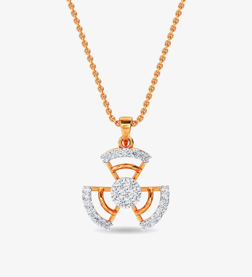 Diamond Ed Pendant Yellow Gold / 14KT
