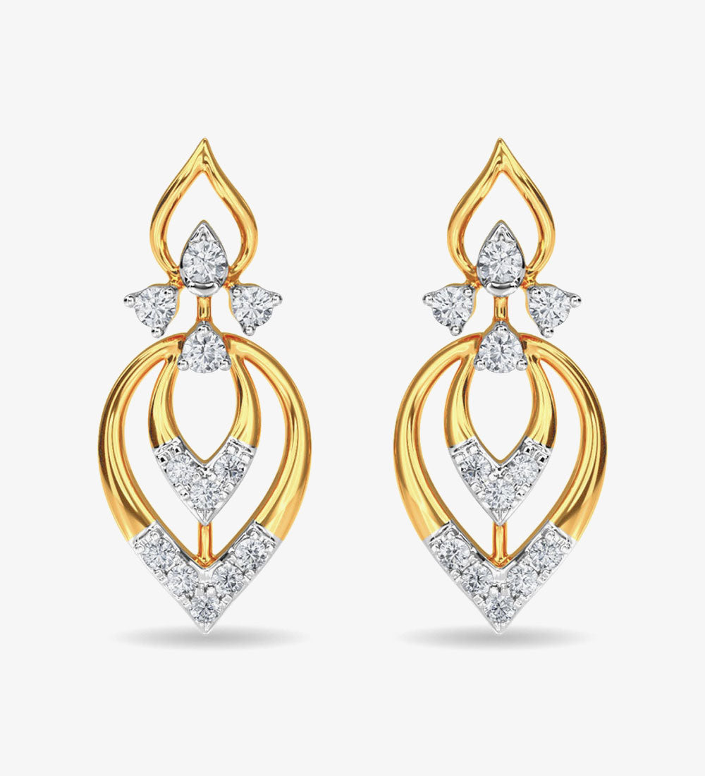 Diamond Stud Eulla Earring Rose Gold