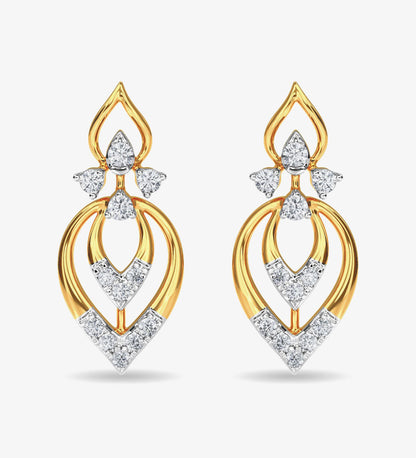 Diamond Stud Eulla Earring Rose Gold
