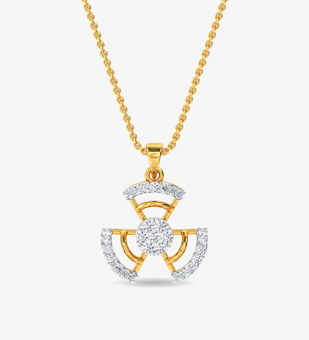 Diamond Ed Pendant Yellow Gold / 14KT