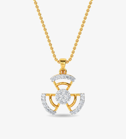 Diamond Ed Pendant Yellow Gold / 14KT
