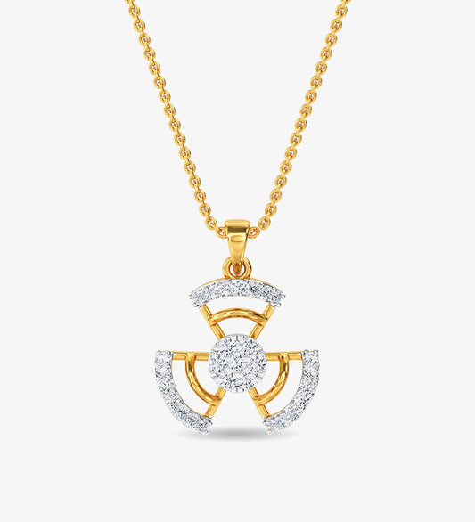 Diamond Ed Pendant Yellow Gold / 14KT