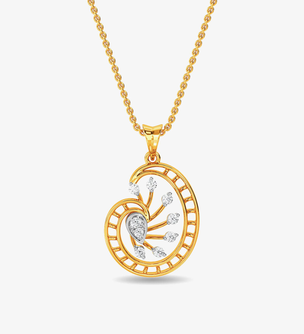 Beautiful Lohan Pendant From Kisna Yellow Gold