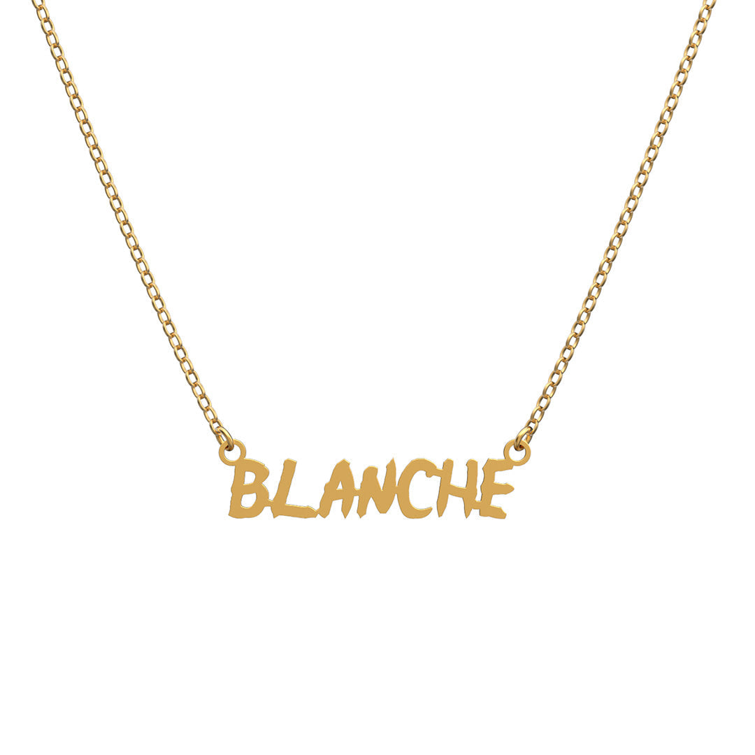 Handmade Personalized Naruto Style Name Necklace