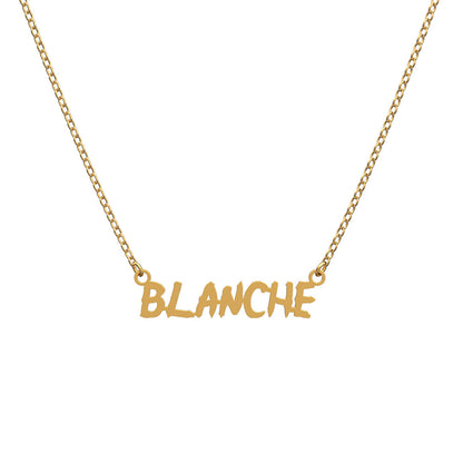 Handmade Personalized Naruto Style Name Necklace