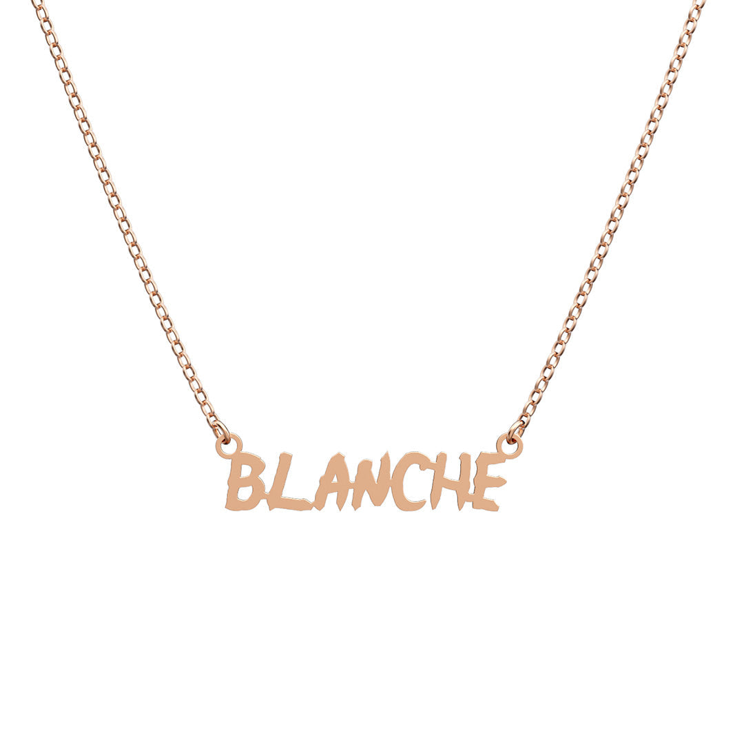 Handmade Personalized Naruto Style Name Necklace