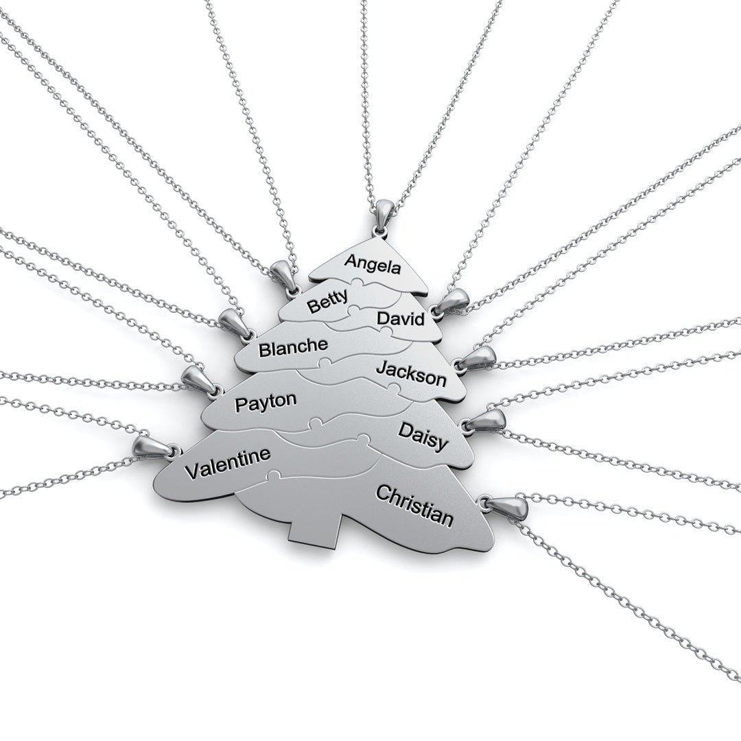 Christmas gift Christmas tree puzzle necklace