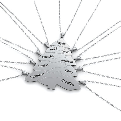 Christmas gift Christmas tree puzzle necklace