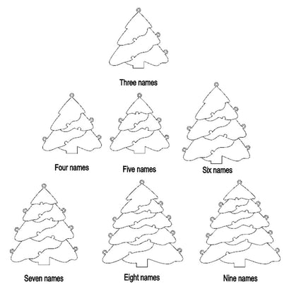 Christmas gift Christmas tree puzzle necklace