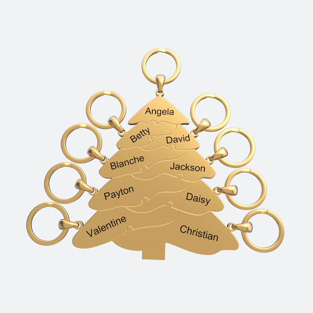 Christmas gift Christmas tree puzzle necklace