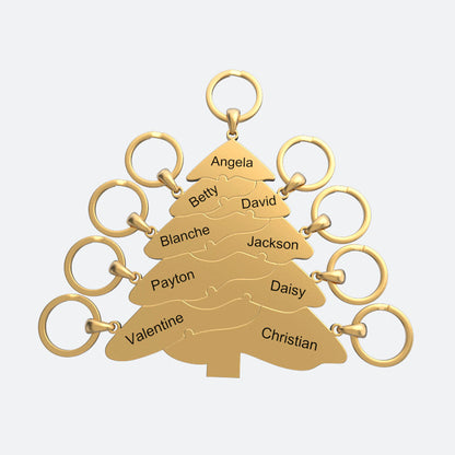 Christmas gift Christmas tree puzzle necklace