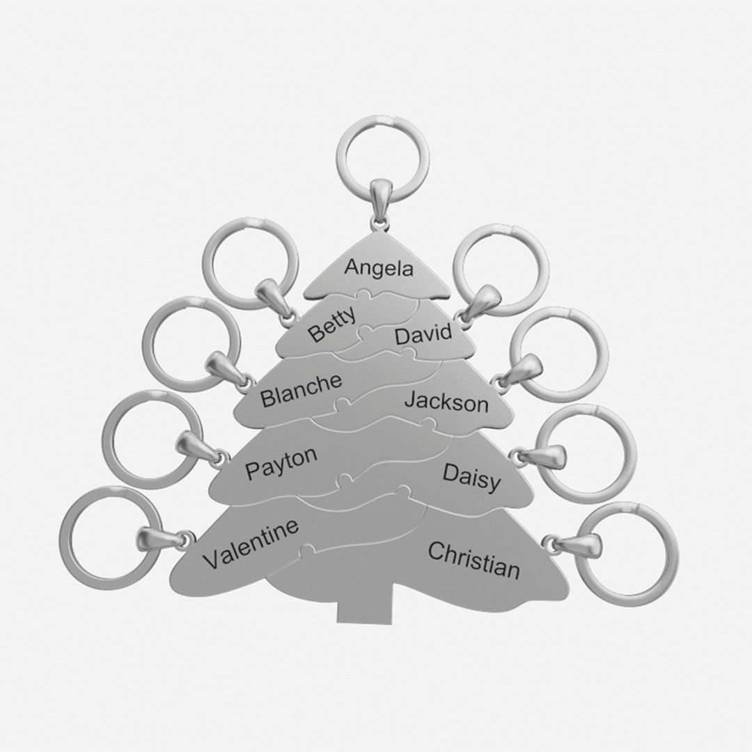 Christmas gift Christmas tree puzzle necklace