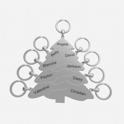 Christmas gift Christmas tree puzzle necklace