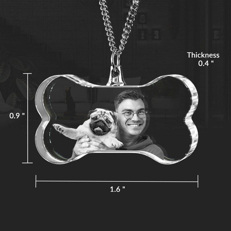 Pets Necklace Bone 3D