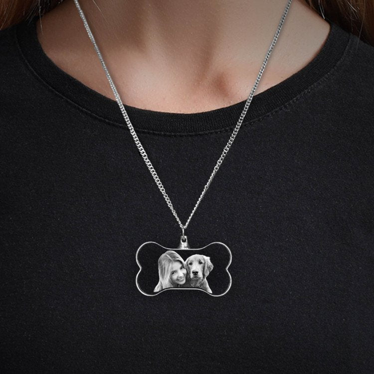 Pets Necklace Bone 2D