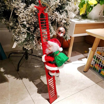 Musical Santa Claus Perform Acrobatic Actions