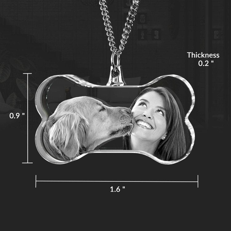 Pets Necklace Bone 2D