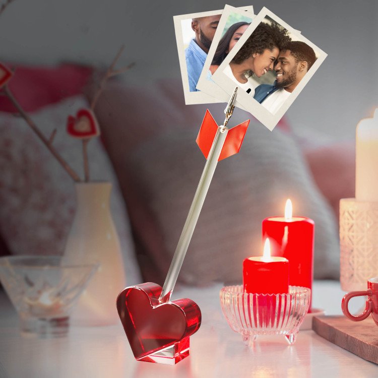 Medium Red Arrow Crystal Photo Holder