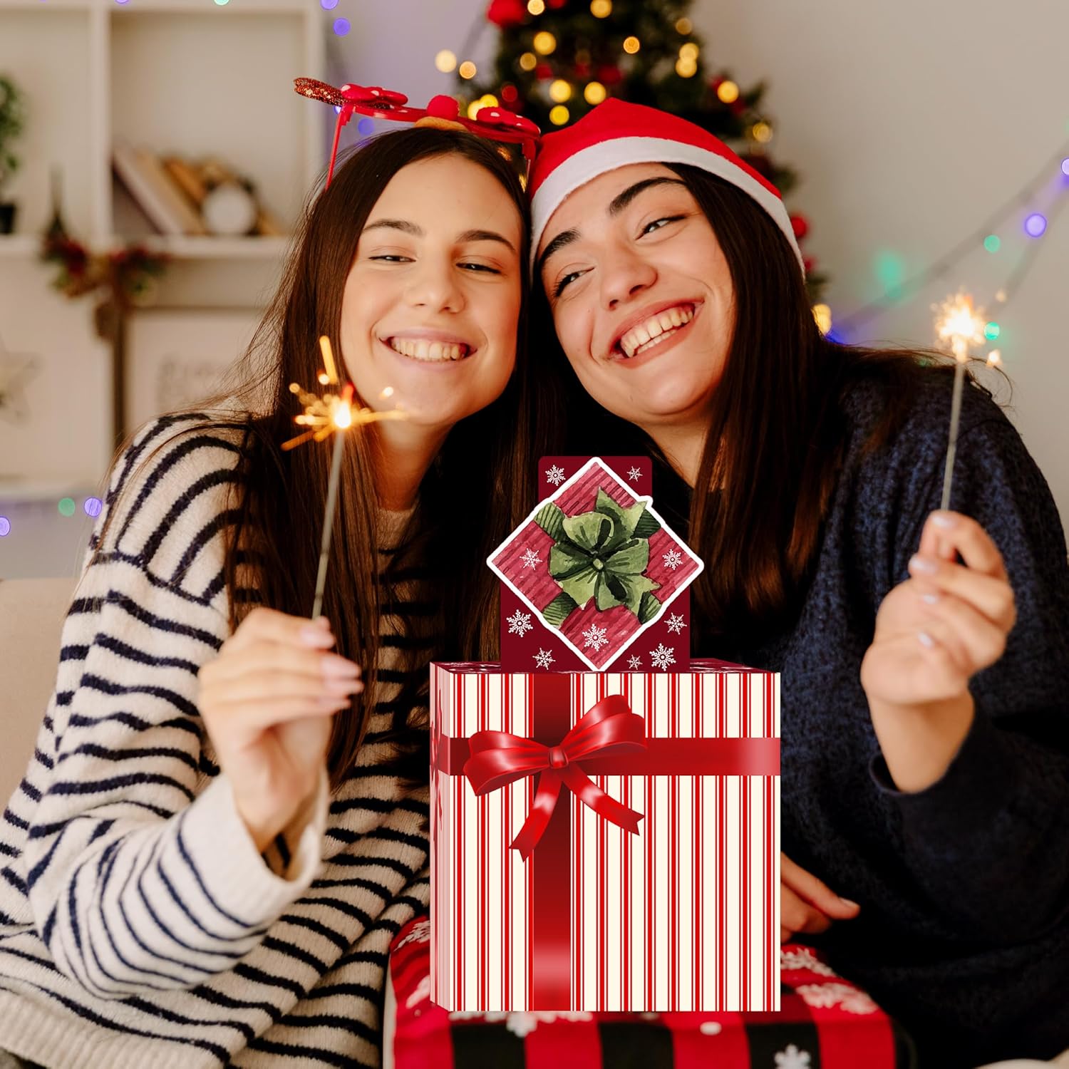Christmas Money Pull Box with Snowman Card and Transparent Bags