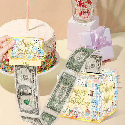 Christmas Money Pull Box with Snowman Card and Transparent Bags