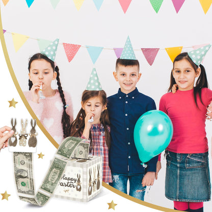 Christmas Money Pull Box with Snowman Card and Transparent Bags