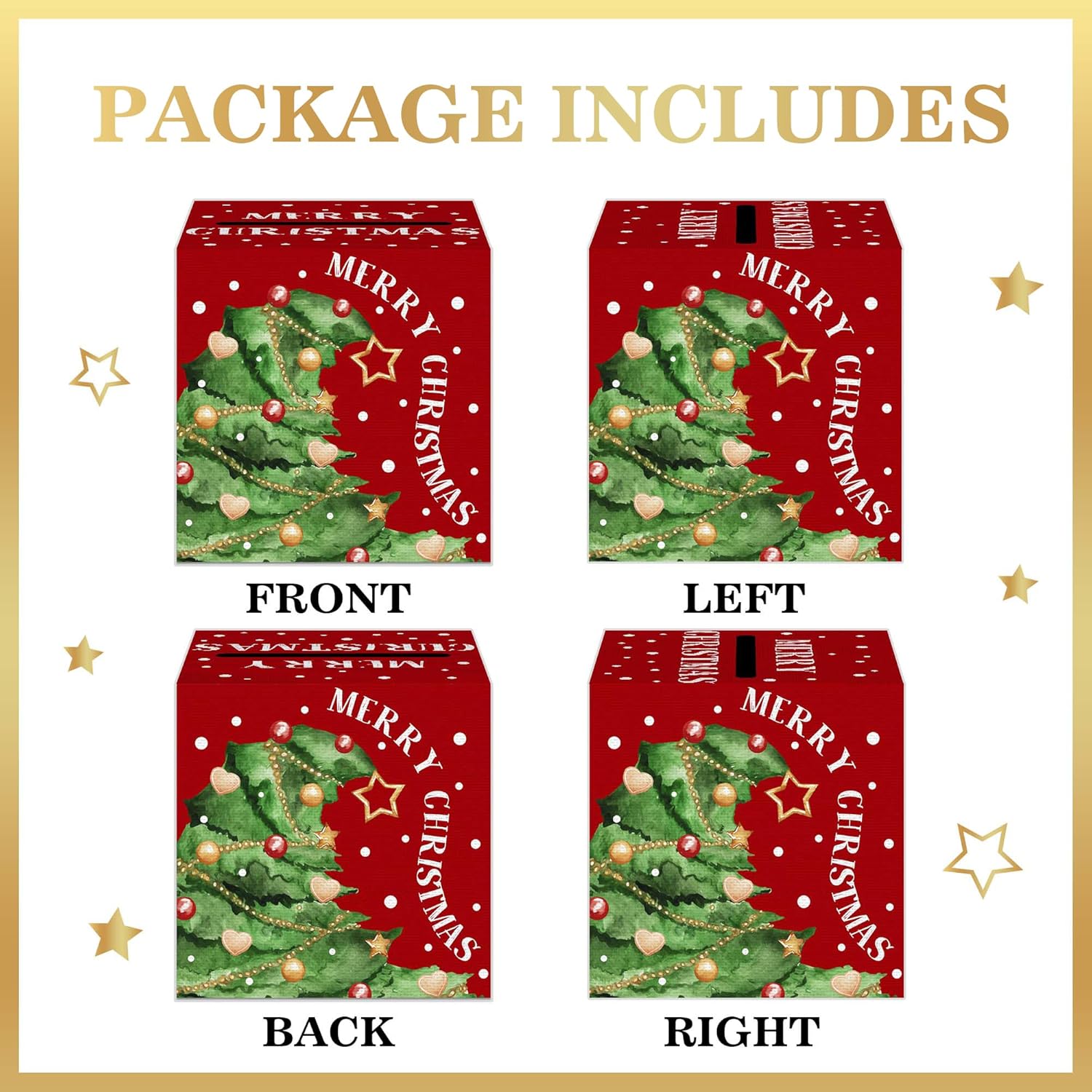 Christmas Money Pull Box with Snowman Card and Transparent Bags