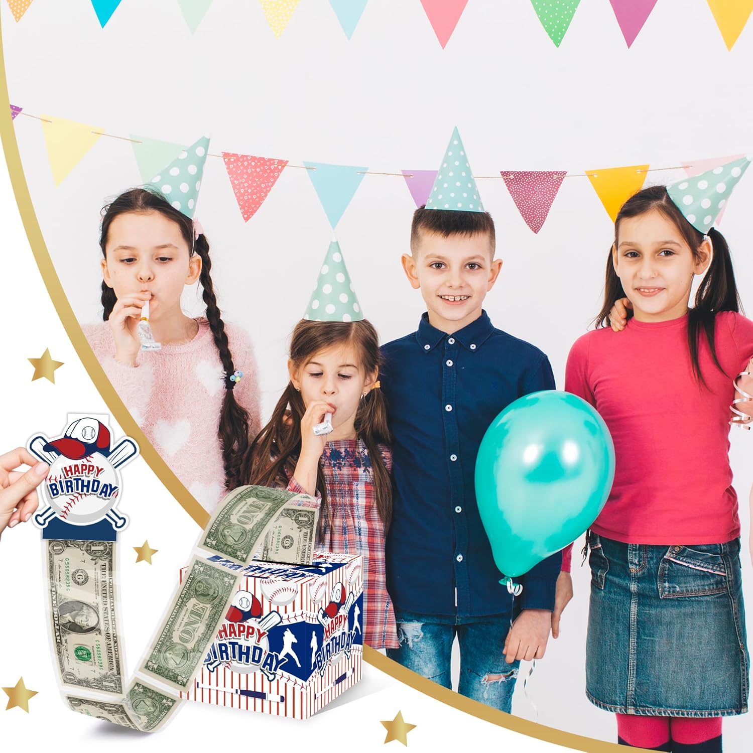 Christmas Money Pull Box with Snowman Card and Transparent Bags