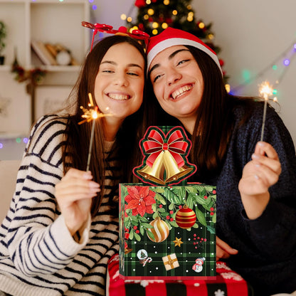 Christmas Money Pull Box with Snowman Card and Transparent Bags