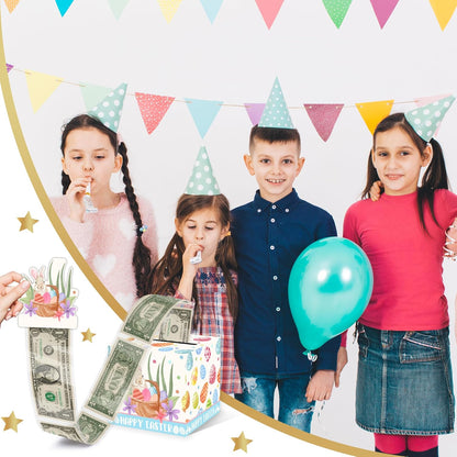 Christmas Money Pull Box with Snowman Card and Transparent Bags