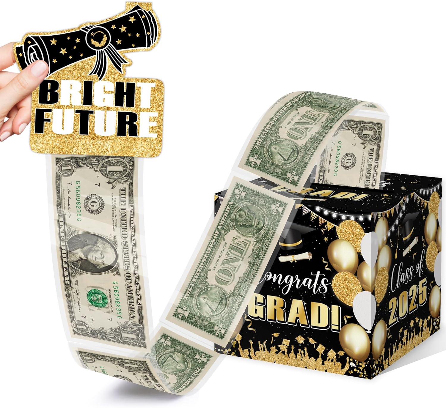 Christmas Money Pull Box with Snowman Card and Transparent Bags