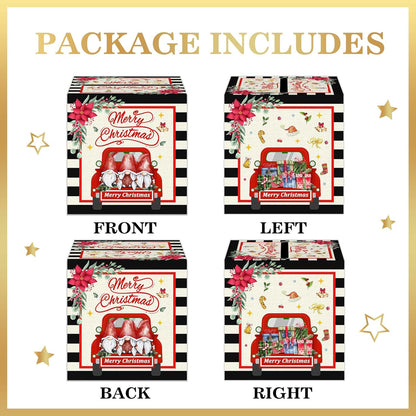 Christmas Money Pull Box with Snowman Card and Transparent Bags