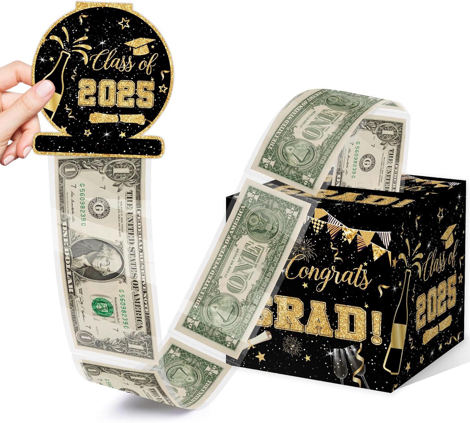 Christmas Money Pull Box with Snowman Card and Transparent Bags