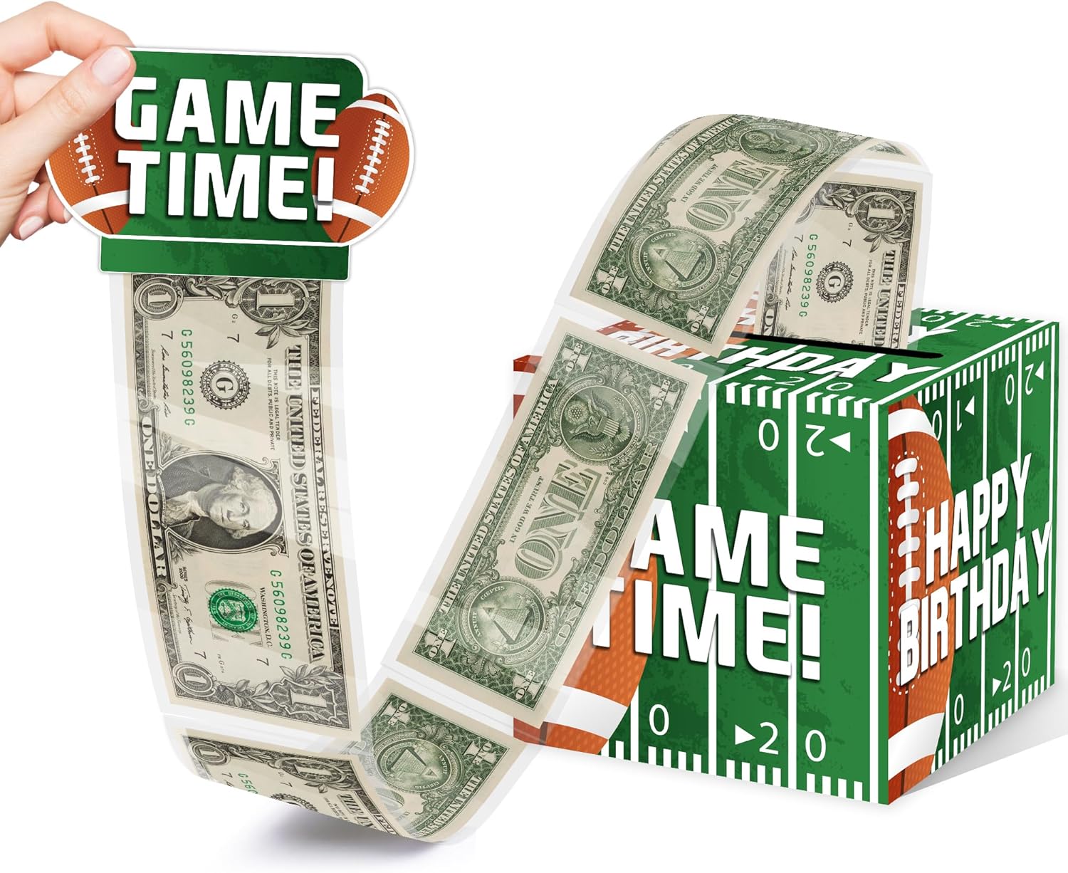 Christmas Money Pull Box with Snowman Card and Transparent Bags