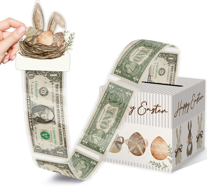 Christmas Money Pull Box with Snowman Card and Transparent Bags