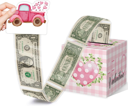 Christmas Money Pull Box with Snowman Card and Transparent Bags