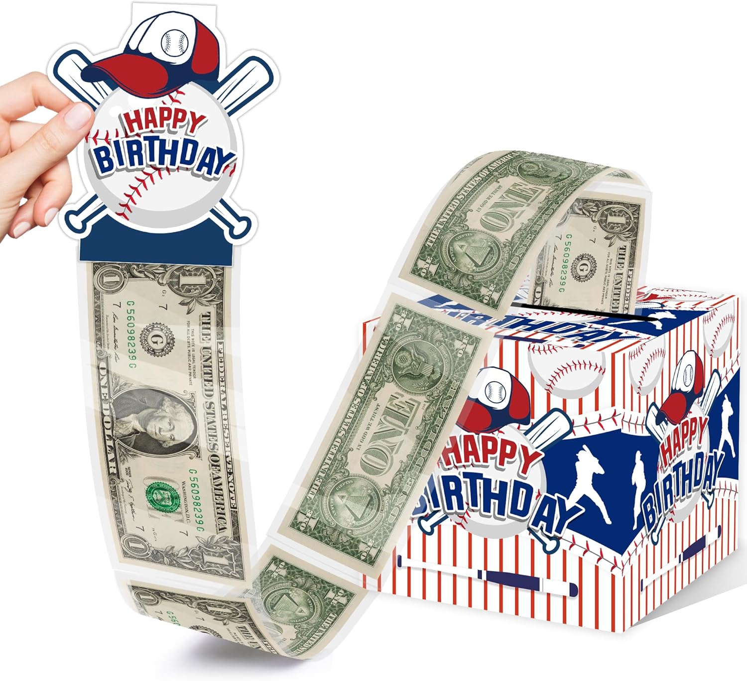 Christmas Money Pull Box with Snowman Card and Transparent Bags