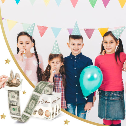 Christmas Money Pull Box with Snowman Card and Transparent Bags