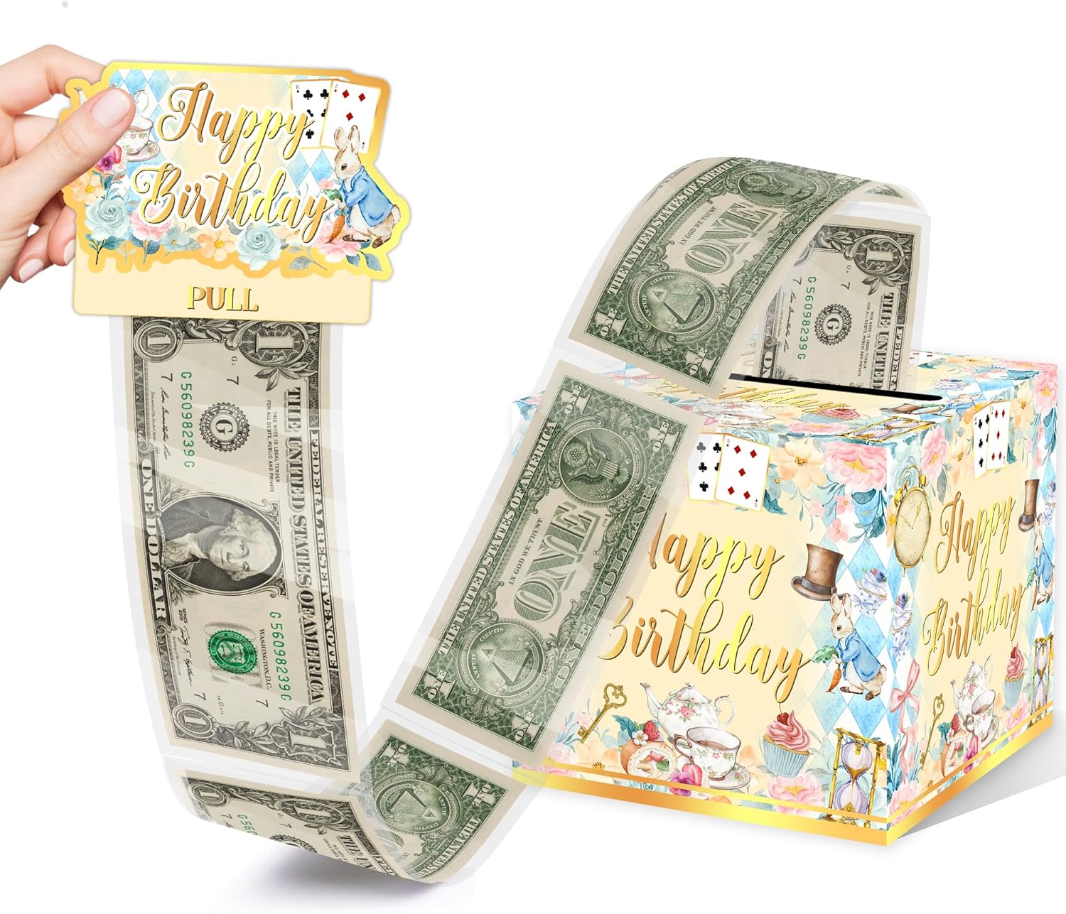 Christmas Money Pull Box with Snowman Card and Transparent Bags