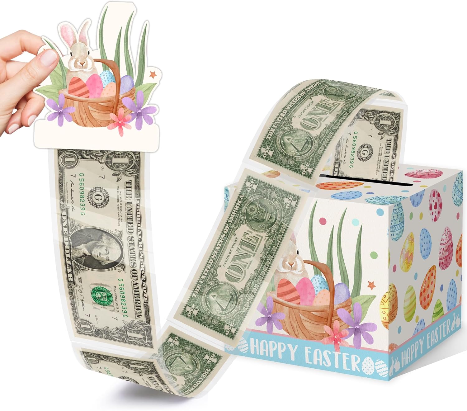 Christmas Money Pull Box with Snowman Card and Transparent Bags