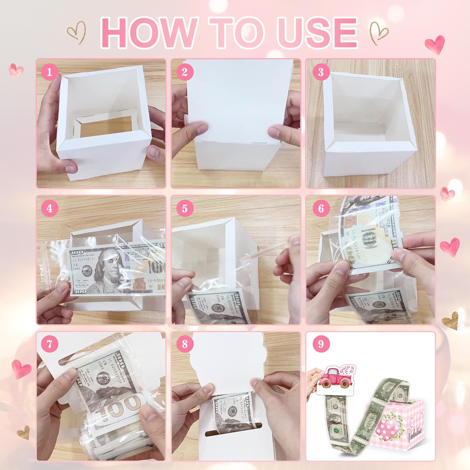 Christmas Money Pull Box with Snowman Card and Transparent Bags