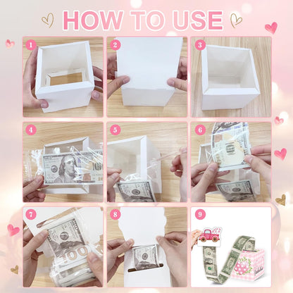 Christmas Money Pull Box with Snowman Card and Transparent Bags