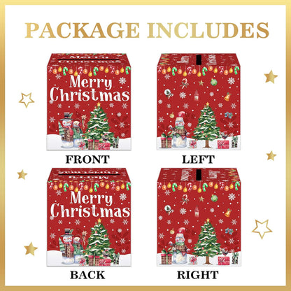 Christmas Money Pull Box with Snowman Card and Transparent Bags