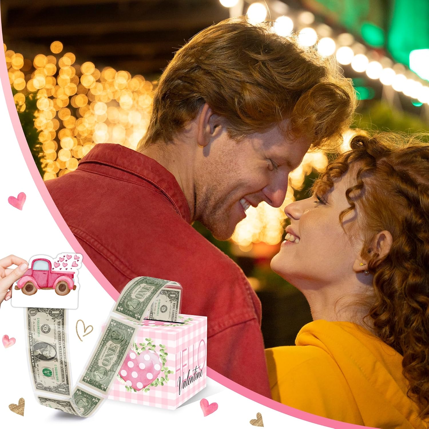 Christmas Money Pull Box with Snowman Card and Transparent Bags