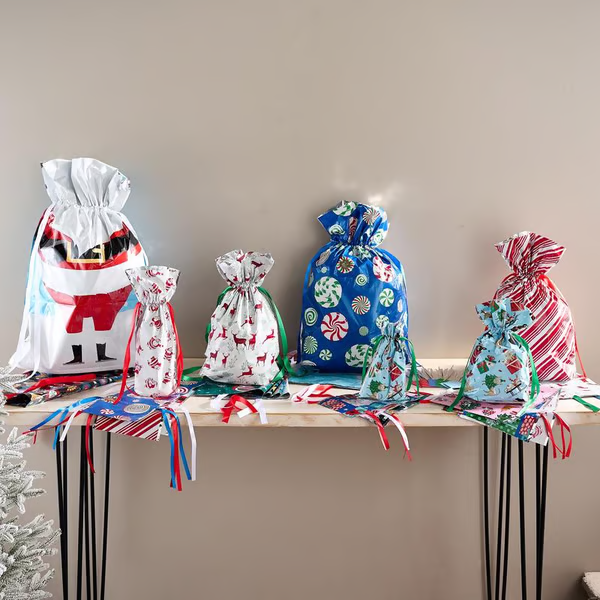 MerryPouch Christmas Drawstring Gift Bags